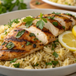 Lemon Herb Rice with Grilled Chicken.webp