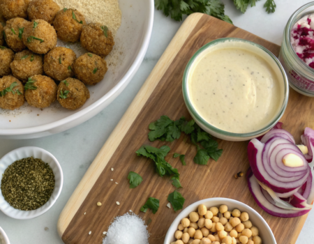 How to Prepare Crispy Falafel with Tahini SauceIngredients