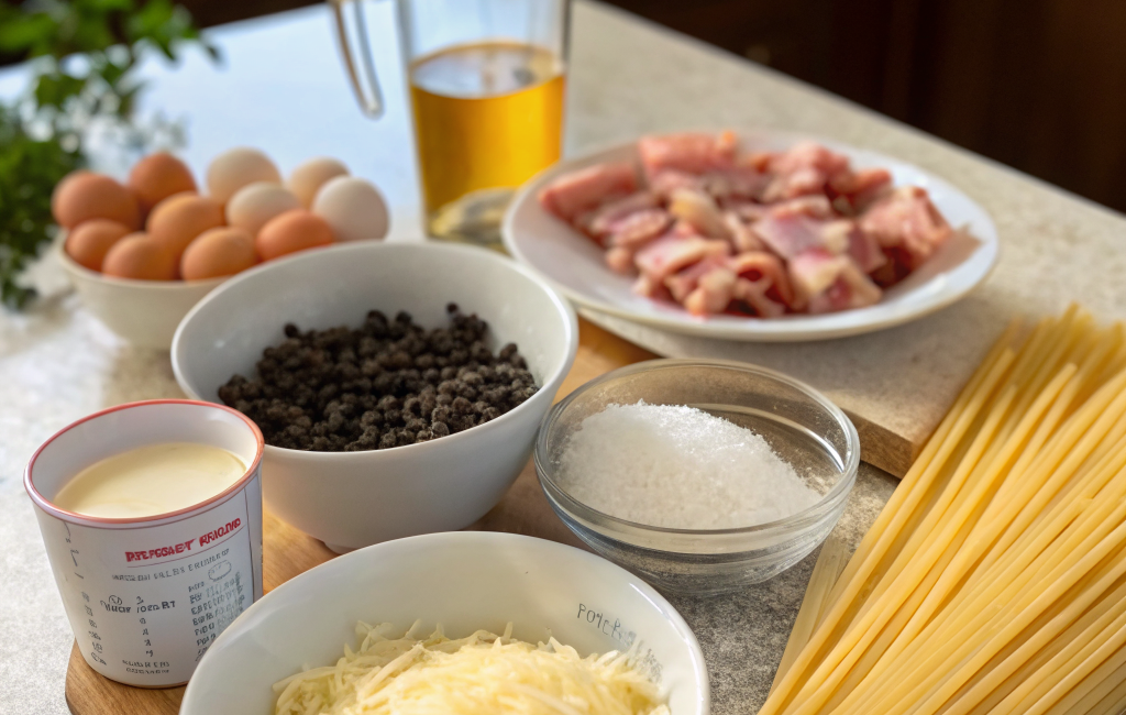 How to Make Classic Spaghetti Carbonara at HomeIngredients