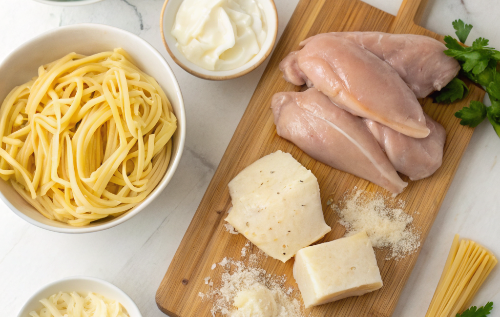 How to Prepare Creamy Chicken Alfredo PastaIngredients
