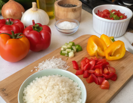 How to Make Spanish Style Rice with VegetablesIngredients