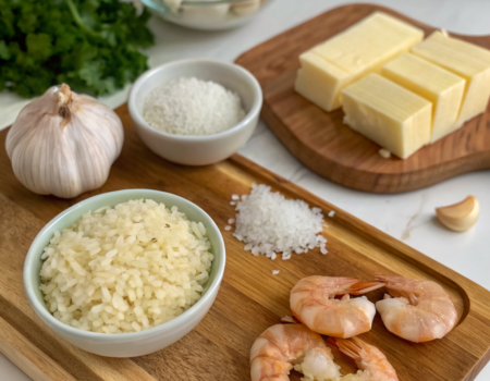 How to Cook Garlic Butter Rice with ShrimpIngredients