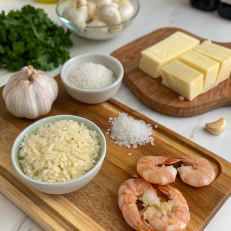 How to Cook Garlic Butter Rice with ShrimpIngredients