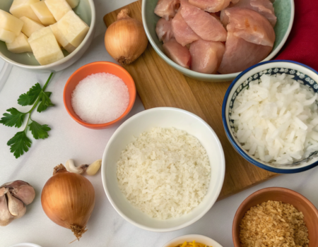 How to Cook Coconut Rice with Chicken CurryIngredients